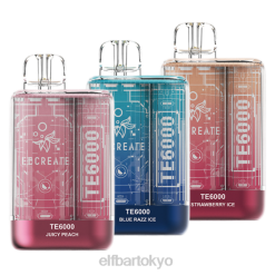 ELFBAR EBCREATE TE6000 サンプラーパック マルチフレーバー BTDF247 - エルフバー