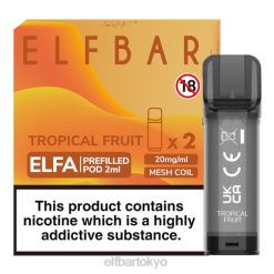 ELFBAR ELFA 充填済みポッド (2 パック) トロピカルフルーツ BTDF120 - Elf Bar ニコチン