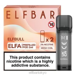 ELFBAR ELFA 充填済みポッド (2 パック) エルフの雄牛 BTDF128 - Elf Bar 日本