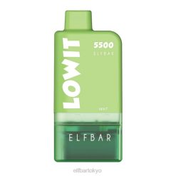 ELFBAR LOWIT 5500 プレフィルドポッドキット ミント BTDF363 - Elf Bar ニコチン