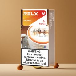 ヘーゼルナッツラテ RELX Pod Pro 2 3%ニコチン 600パフ 1.9ml 3電圧調整