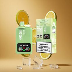 レモンライム＆ラッシュアイス Razz Bar 40000パフ 1.0Ohm 2メッシュコイル 650Mahバッテリー