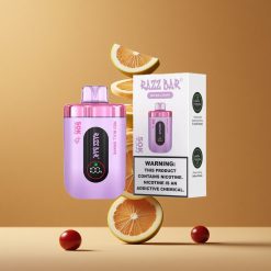 レッドブルぶどう味 Razz Bar 50Kパフ 50000回吸引可能 1.0オームメッシュコイル